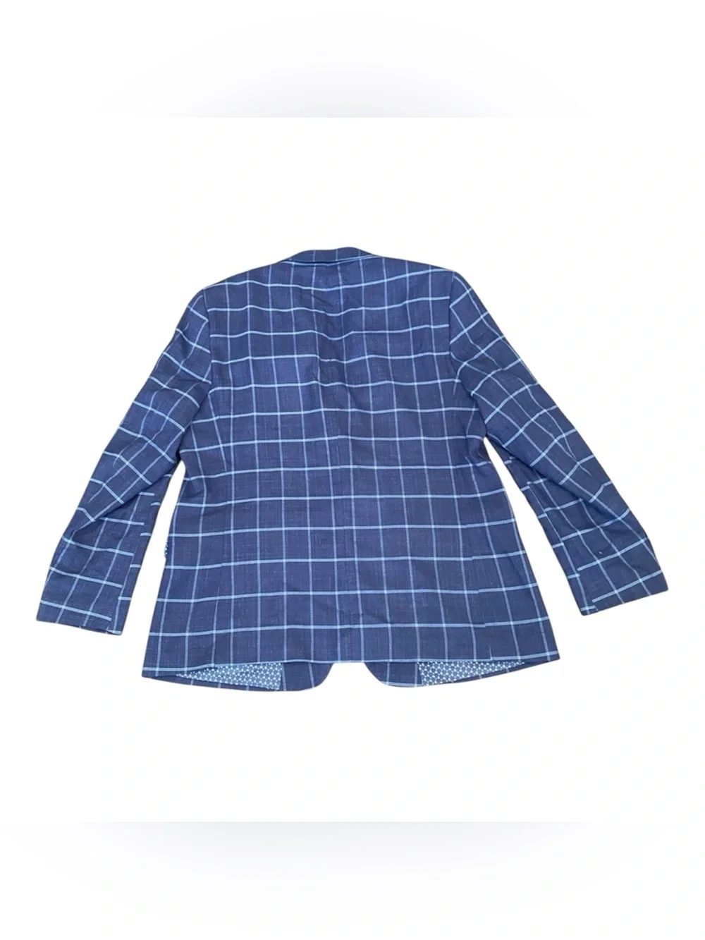 Sunday joe long sleeve two button check pattern coat men’s size 46R